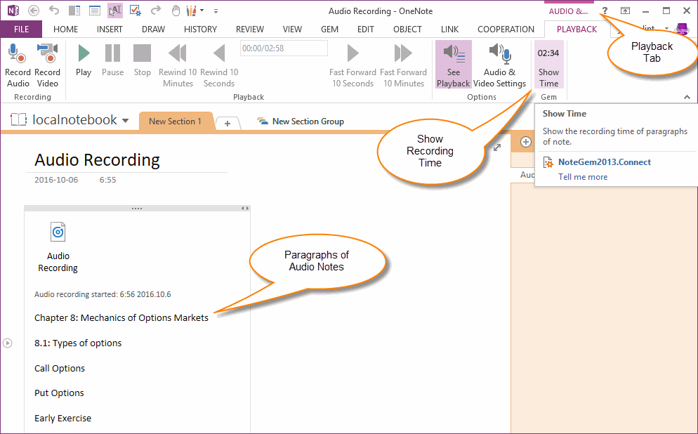 embed a video in onenote for mac